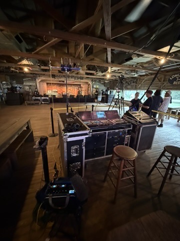 Production sound work on location