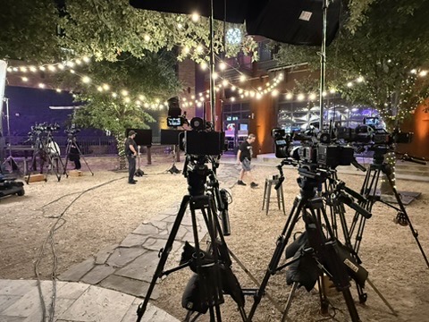 Production sound work on location