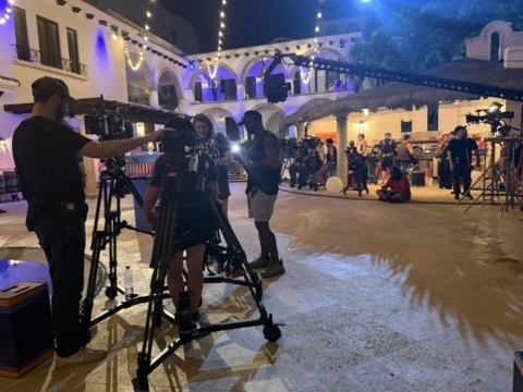Production sound work on location