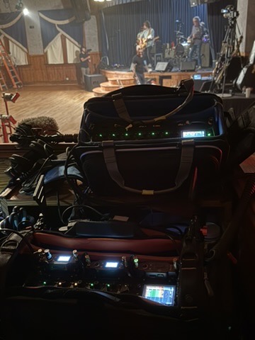 Production sound work on location