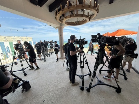 Production sound work on location