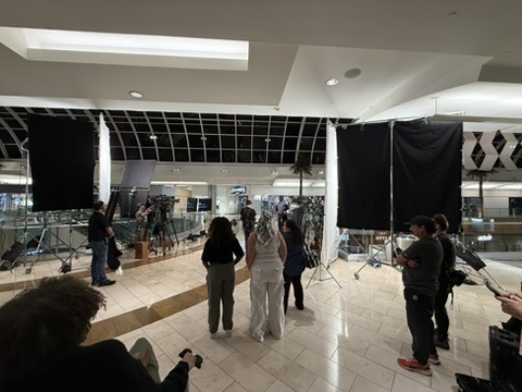 Production sound work on location