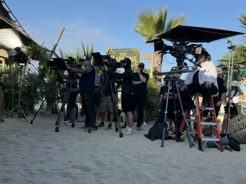 Production sound work on location